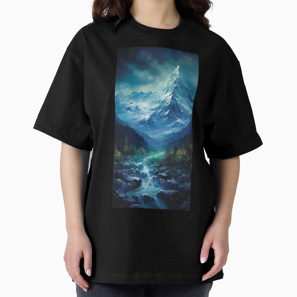 Fantasy Landscape - Snowy Mountain Peak by Fantasy Masterpiece