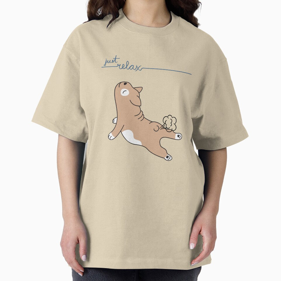 Dog Funny Relaxing, Yoga Dog Farts, Just Relax, Cute Relaxing Funny Dog Face Gifts For Dog Lovers by haRexia