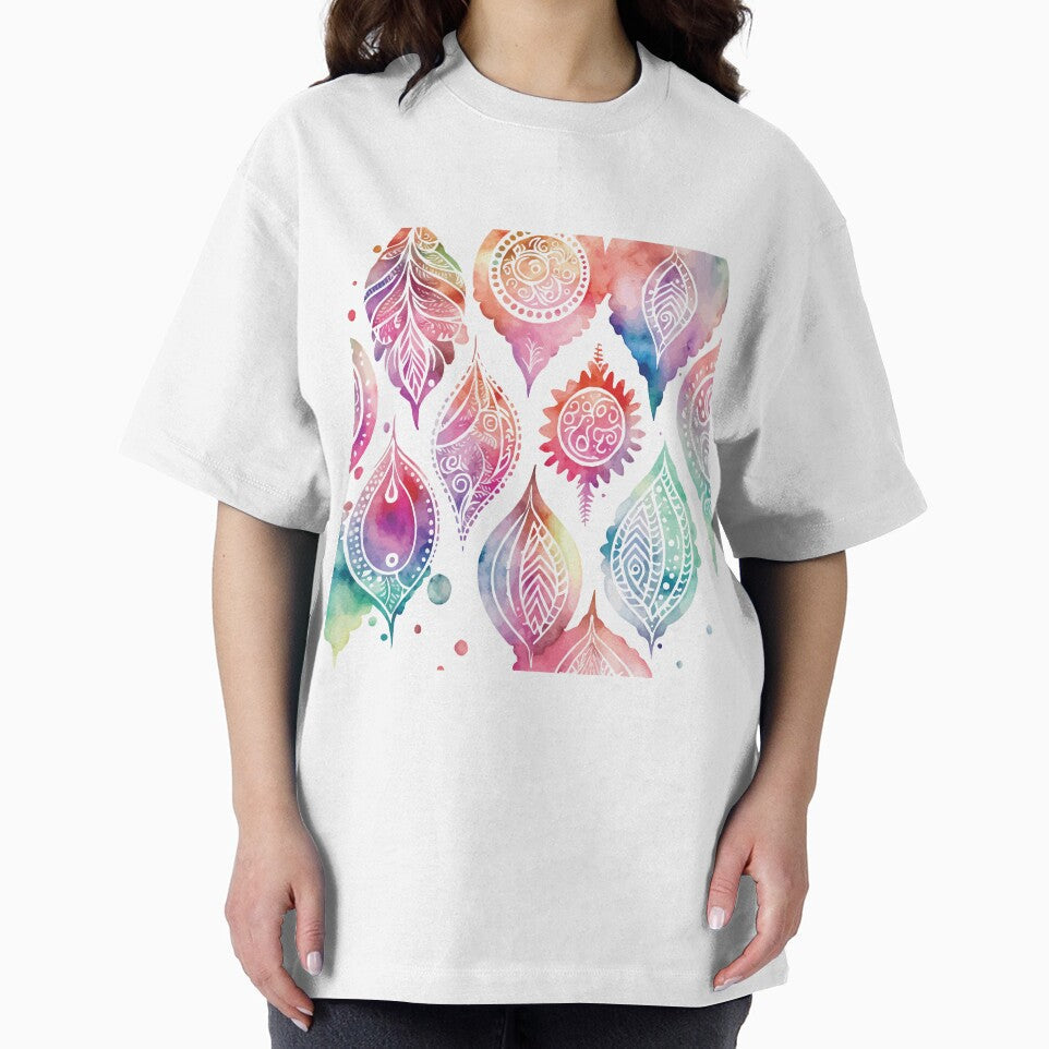 A Bohemian Feather Pastel Watercolor Print - Boho Chic Patterns by GVRDesign