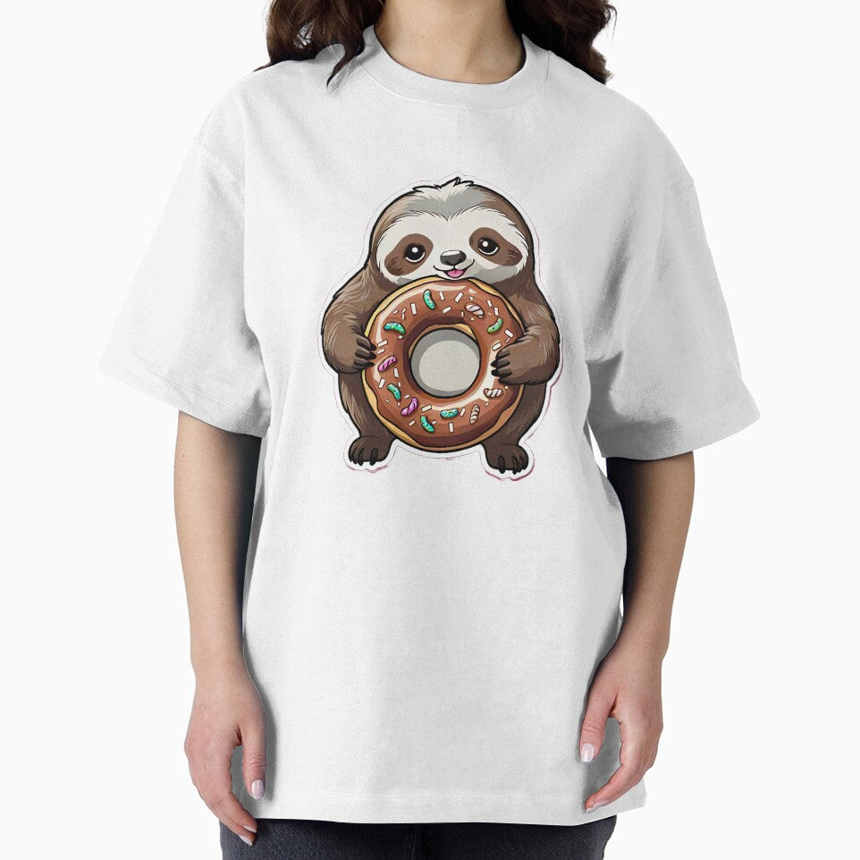 Kawaii Sloth with a Donut by KawaiiCritterz