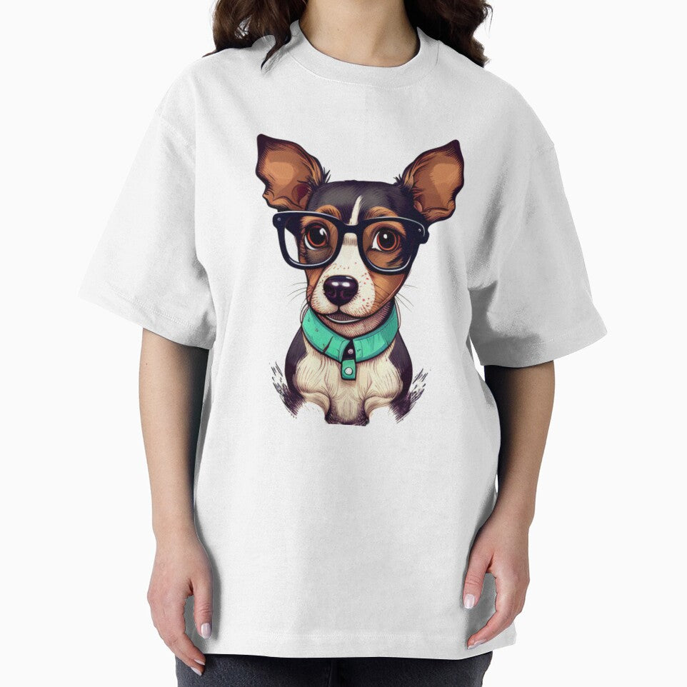 Funny dog with glasses funny cute decorative dog for dog lovers by RSDESIGNSteam