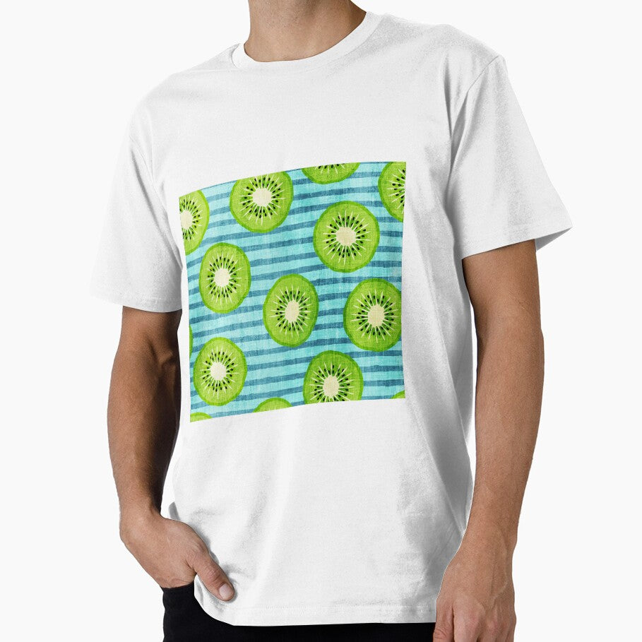 kiwi fruit - blue stripes distressed by littlearrow