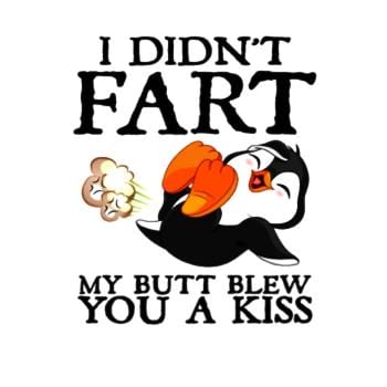 Funny Fart Kiss Tee Hoodie