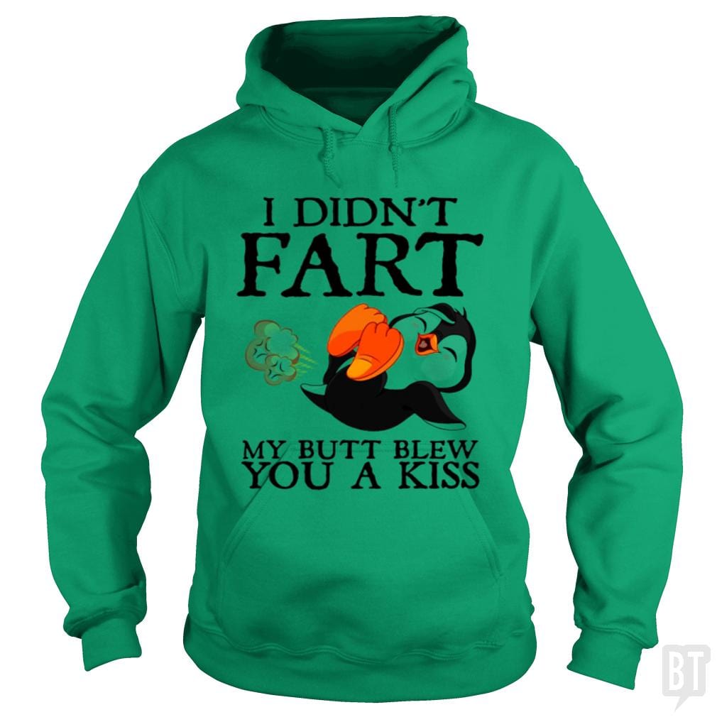 Funny Fart Kiss Tee Hoodie