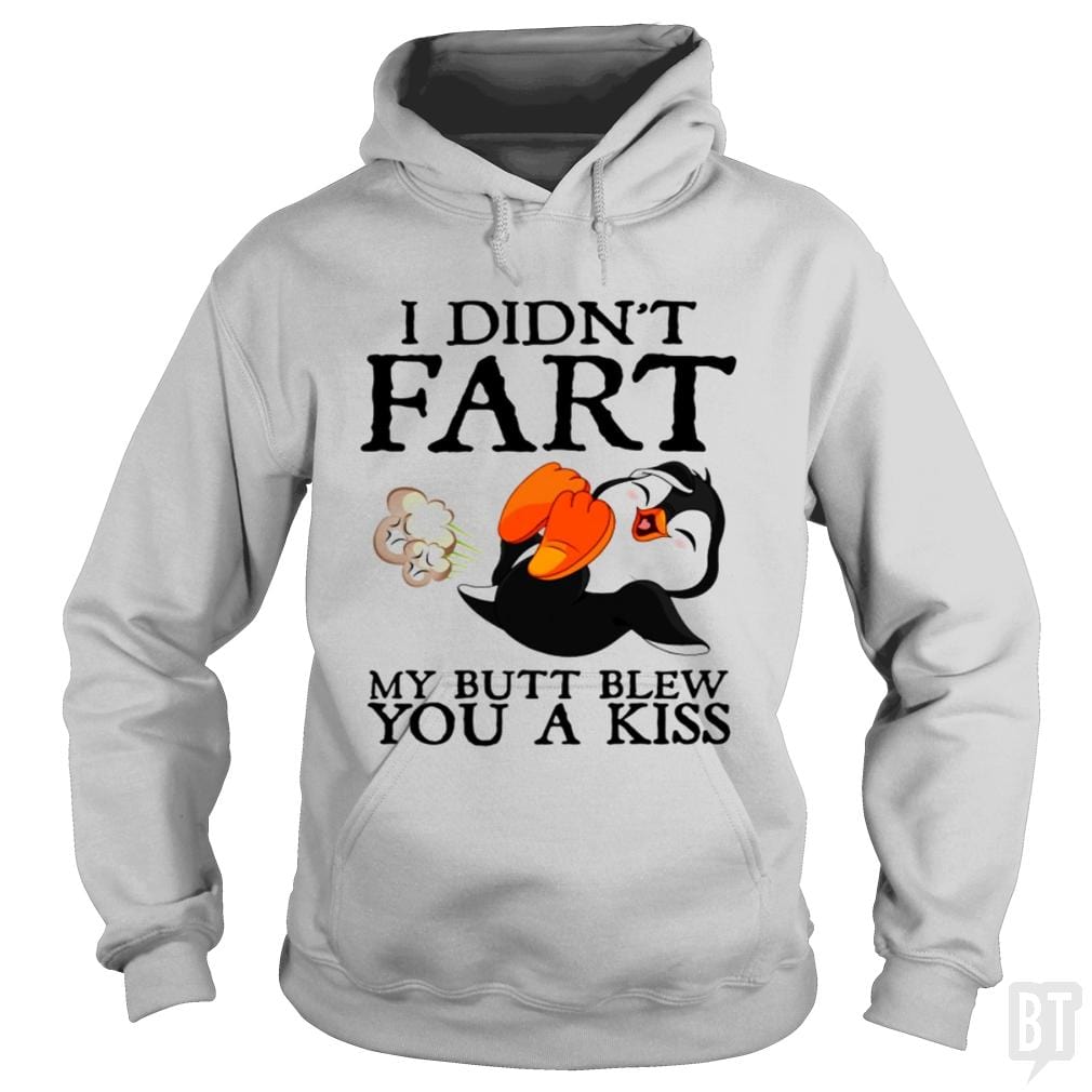 Funny Fart Kiss Tee Hoodie