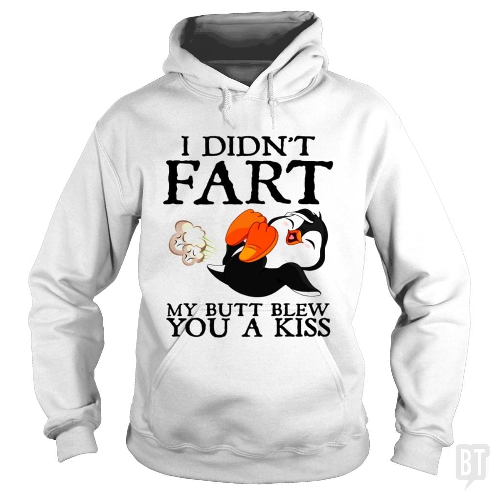 Funny Fart Kiss Tee Hoodie