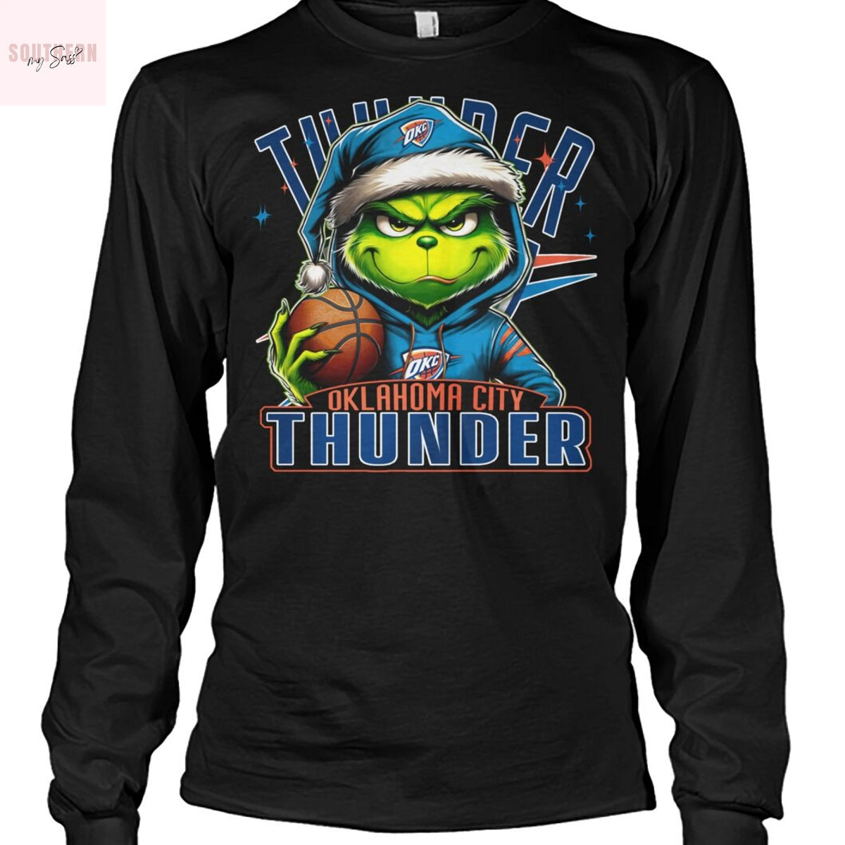 The Grinch Christmas x Oklahoma City Thunder Unsiex T-Shirt