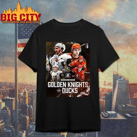 Original Vegas Golden Knights vs. Anaheim Ducks 2026 Playoffs Round 2 Matchup Set Shirt