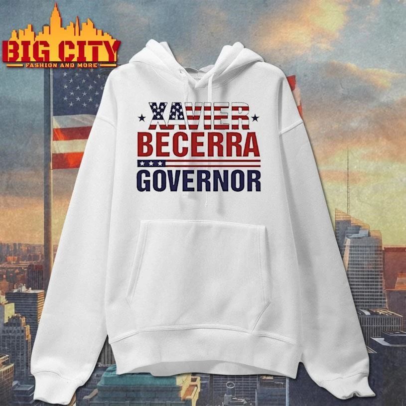 Xavier Becerra Governor California 2026 American Flag Shirt