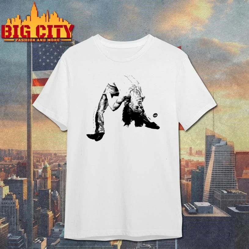 Iggy Pop Wearing Himself Iggy Pop Coachella 2026 Shirt