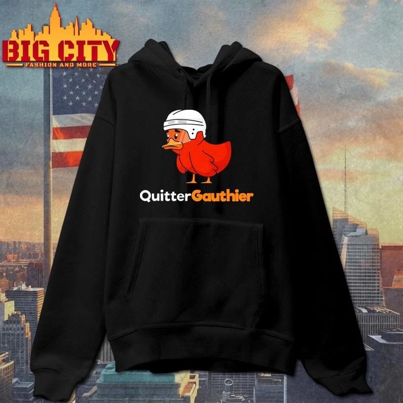 Funny Philadelphia Flyers Quitter Gauthier 2026 NHL Hockey Controversial graphic shirt