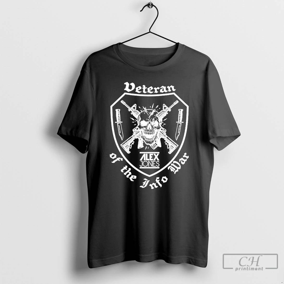 Premium Veteran Of The Infowar Skull T Shirts