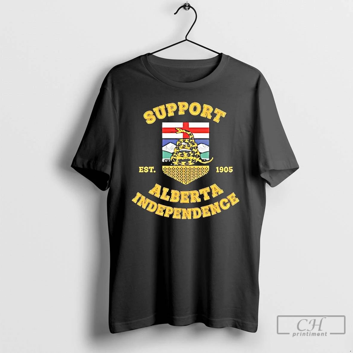 Premium Support Alberta Independence Est 1905 T Shirts