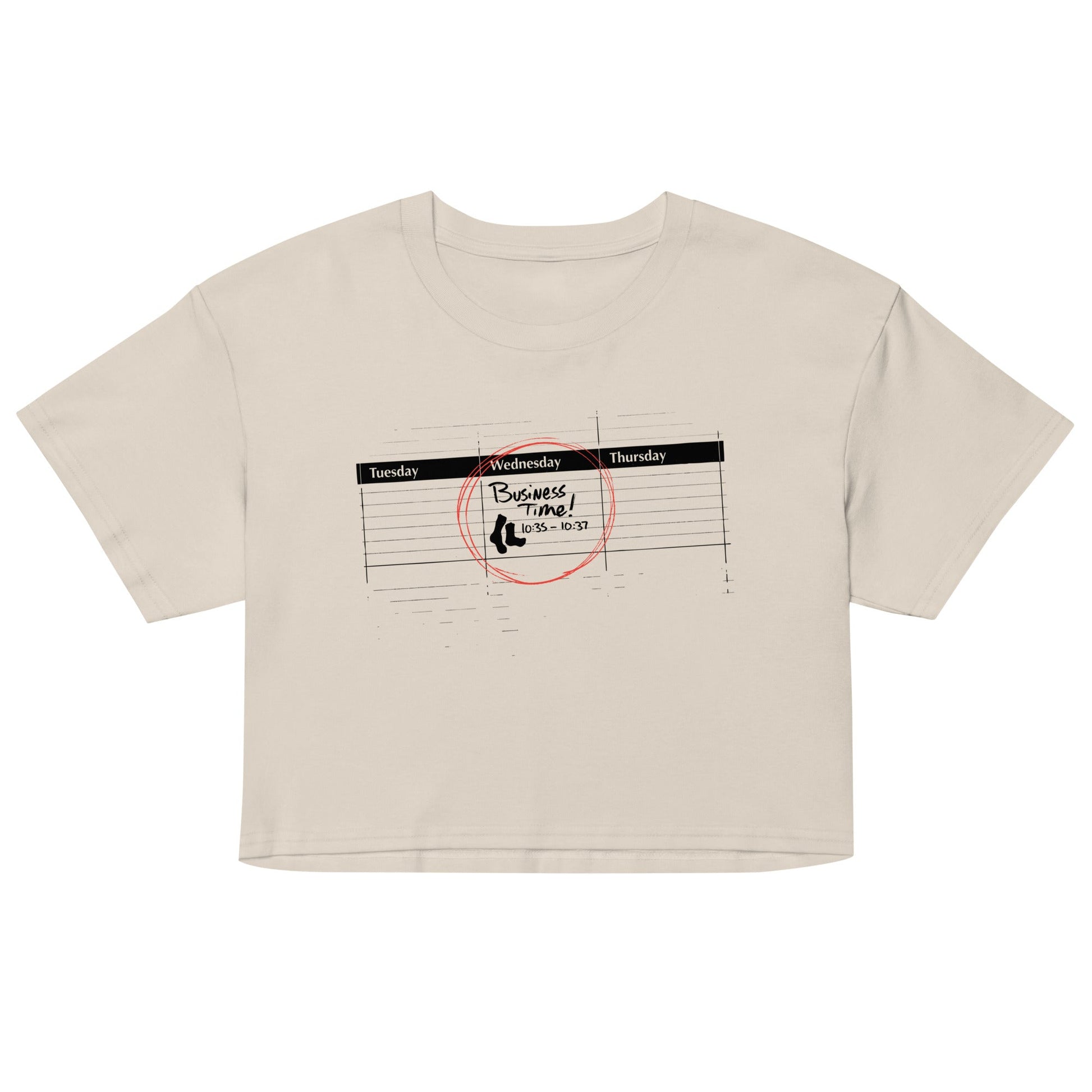 It's Business Time Women's Crop Tee