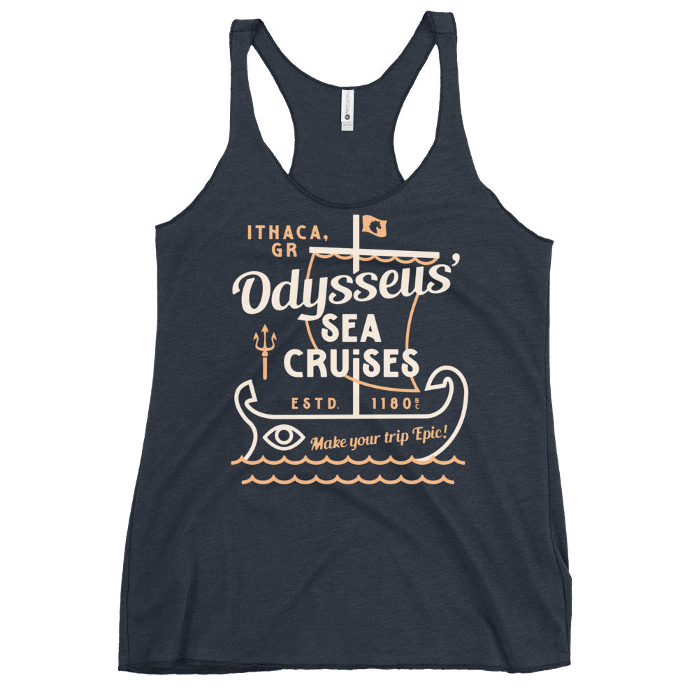 Odysseus Sea Cruises Women's Racerback Tank