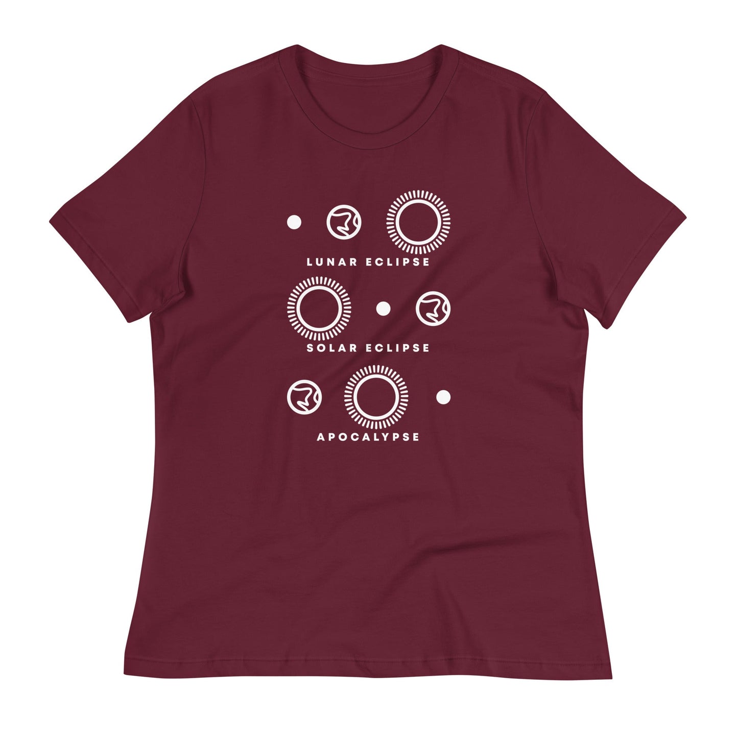 Lunar Eclipse Solar Eclipse Apocalypse Women's Signature Tee