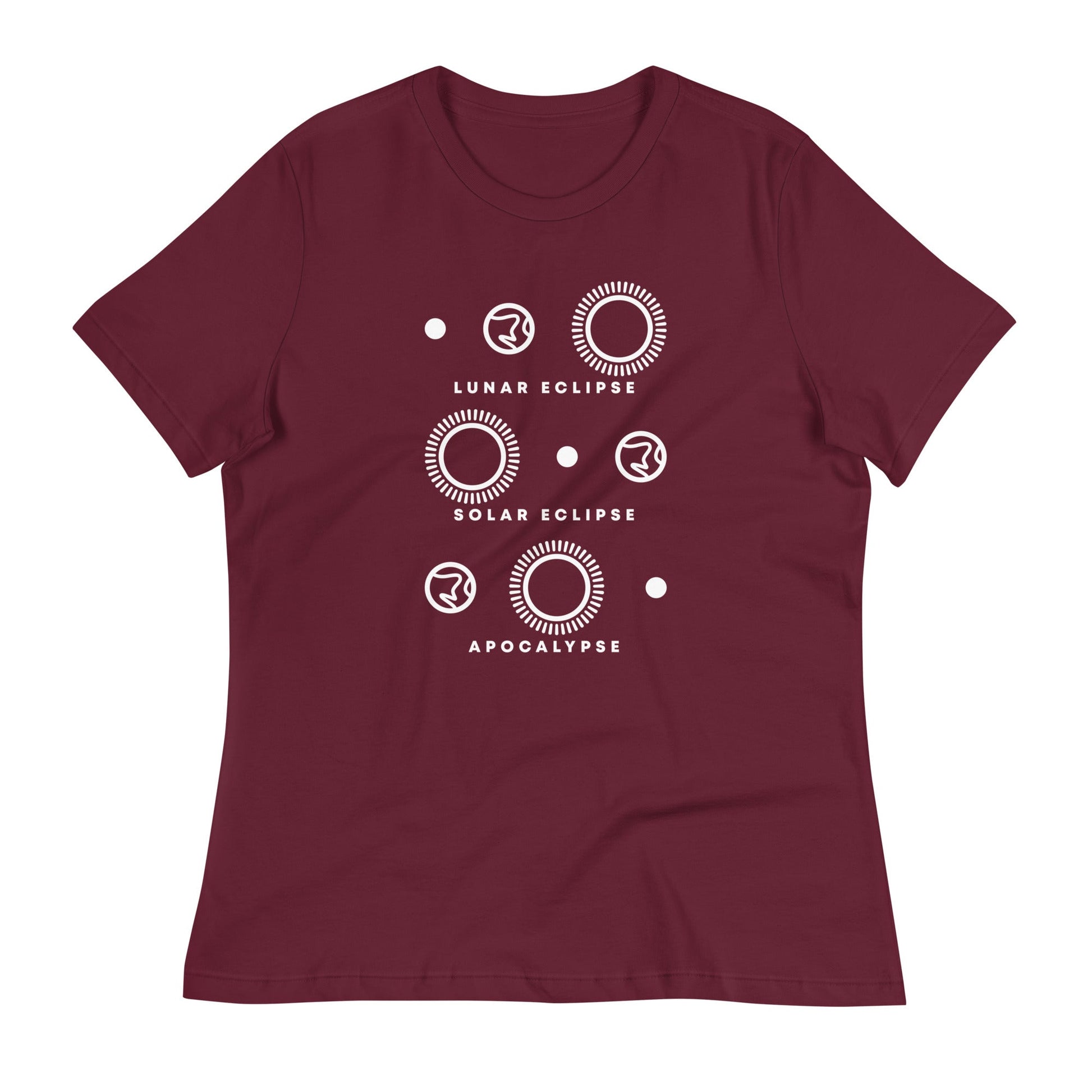 Lunar Eclipse Solar Eclipse Apocalypse Women's Signature Tee