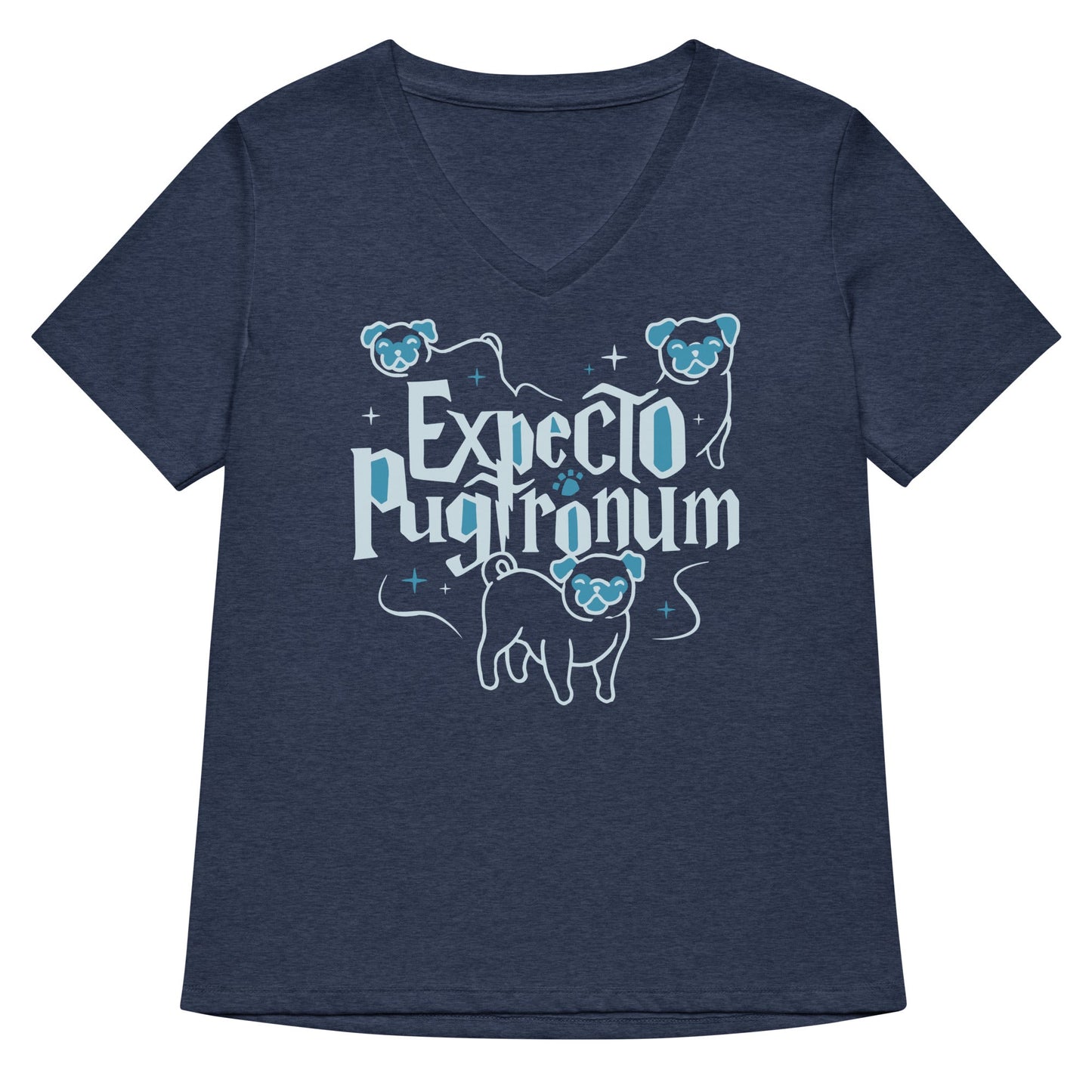 Expecto Pugtronum Women's V-Neck Tee